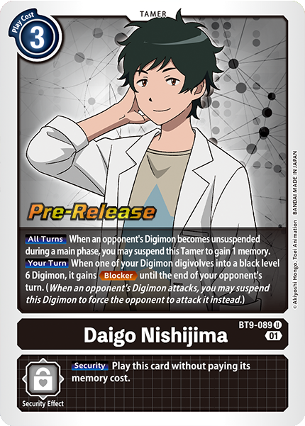 Daigo Nishijima Card Front