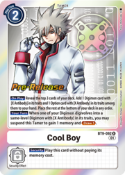 Cool Boy · Pre-Release Stamped BT9-092