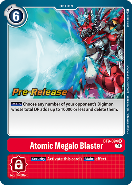 Atomic Megalo Blaster Card Front