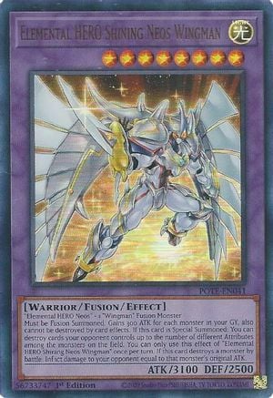 Elemental HERO Shining Neos Wingman Card Front