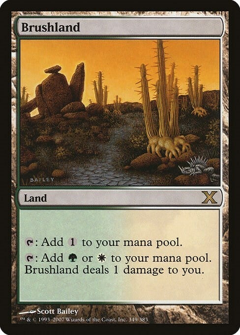 Brushland Card Front