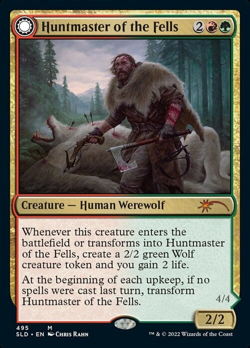 Huntmaster of the Fells // Ravager of the Fells Card Front