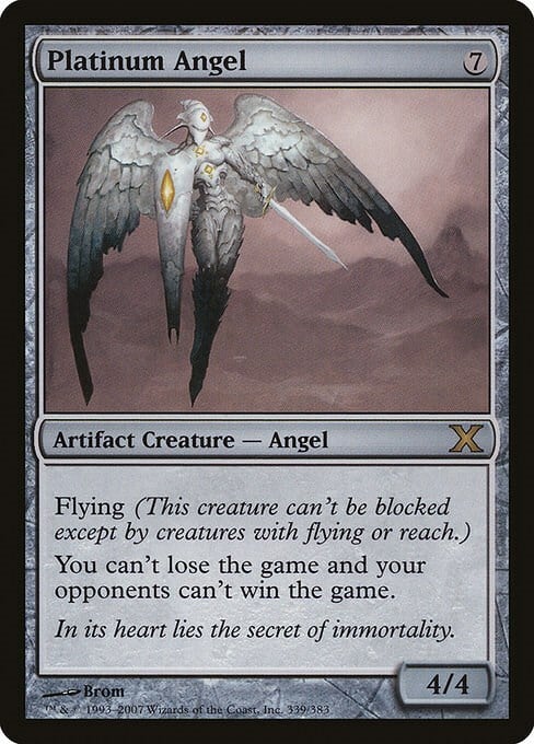 Platinum Angel Card Front