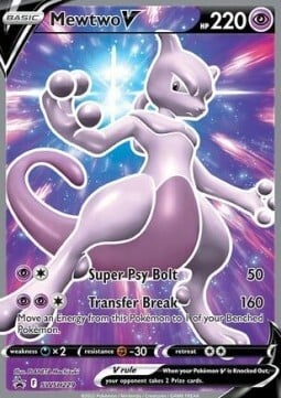 Mewtwo V [Super Psy Bolt | Transfer Break] Card Front