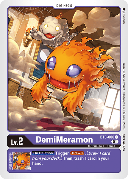 DemiMeramon Card Front