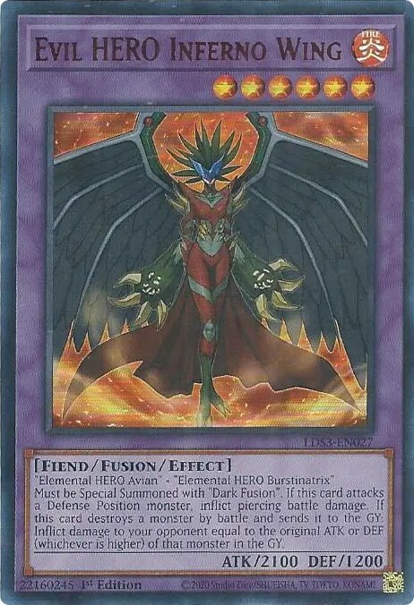 Ala Infernale EROE Malvagio Card Front