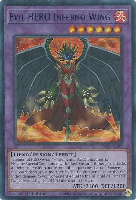 Ala Infernale EROE Malvagio Card Front