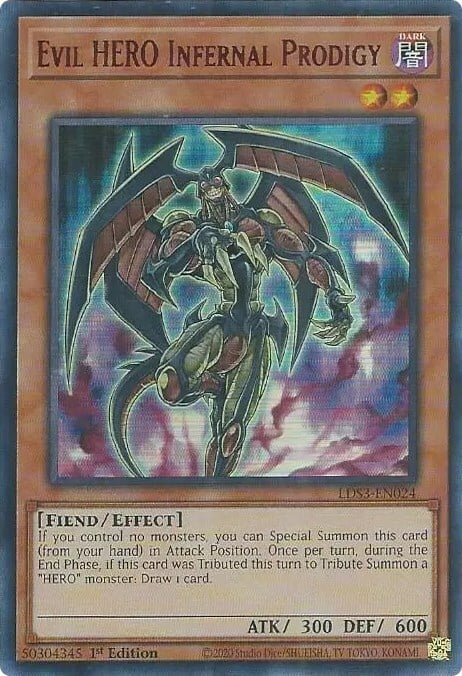 Evil HERO Infernal Prodigy Card Front
