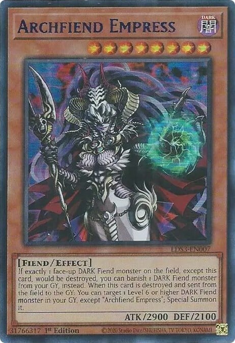 Archfiend Empress Card Front