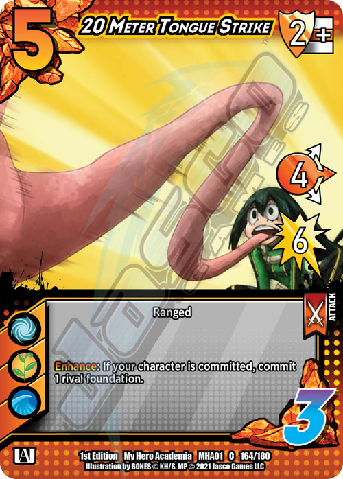 20 Meter Tongue Strike Card Front