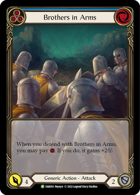 Brothers in Arms (Blue) Card Front