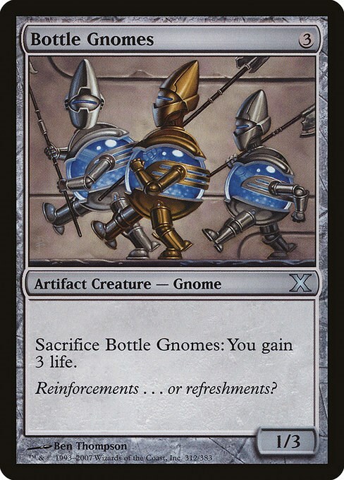 Bottle Gnomes Card Front