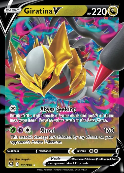 Giratina V [Abyss Seeking | Shred] Card Front