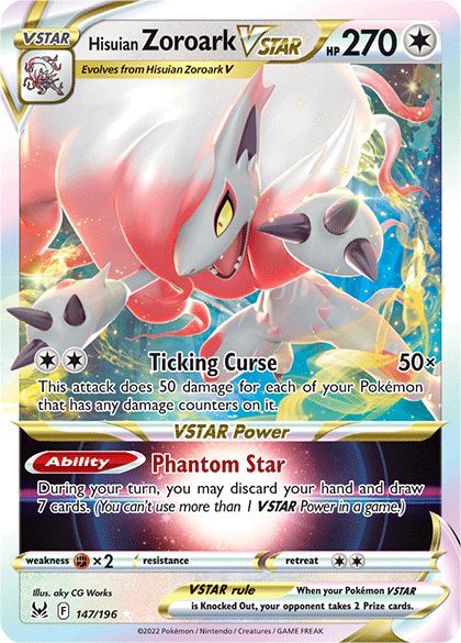 Hisuian Zoroark VSTAR Card Front