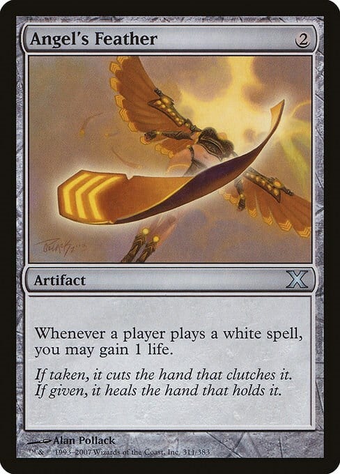 Angel's Feather Card Front