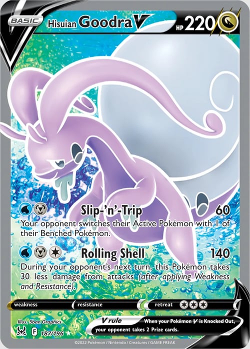 Goodra di Hisui V [Slip-'n'-Trip | Rolling Shell] Card Front