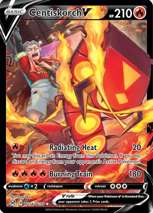 Centiskorch V [Radiating Heat | Burning Train] Card Front