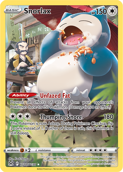 Snorlax [Unfazed Fat | Thumping Snore] Card Front