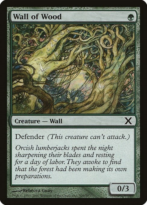 Wall of Wood Card Front