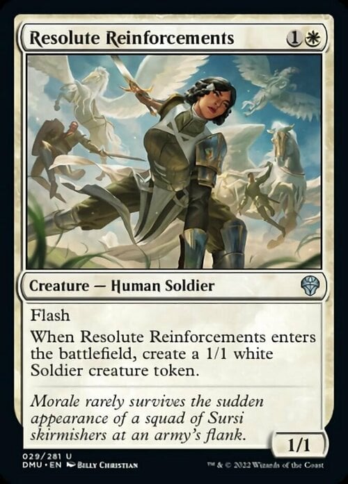 Resolute Reinforcements Card Front