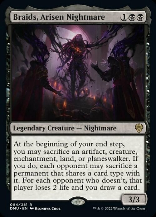 Braids, Arisen Nightmare Card Front