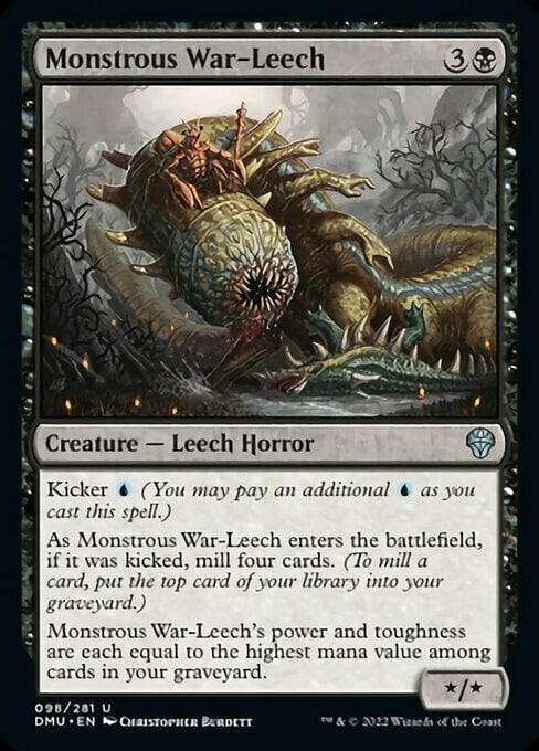 Monstrous War-Leech Card Front