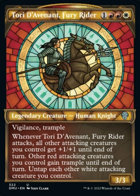 Tori D'Avenant, Fury Rider Card Front