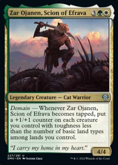 Zar Ojanen, Scion of Efrava Card Front