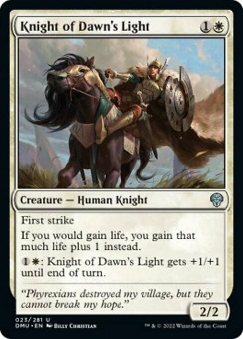 Knight of Dawn's Light Card Front