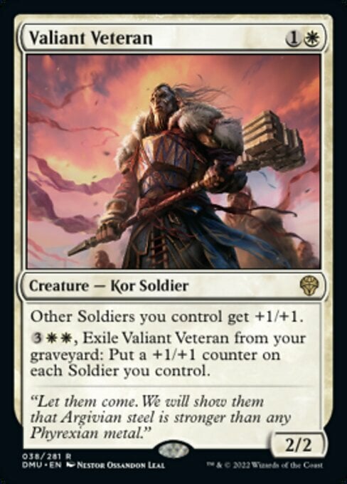Valiant Veteran Card Front