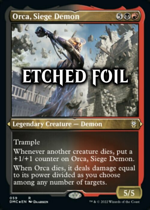 Orca, Siege Demon Card Front