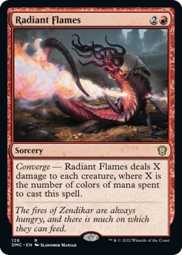 Radiant Flames Card Front
