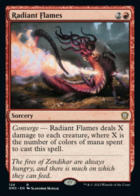 Radiant Flames Card Front