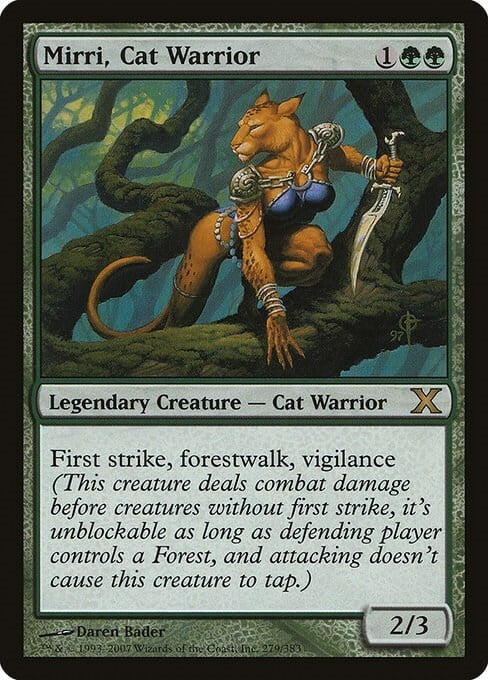 Mirri, Cat Warrior Card Front