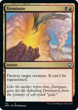 Terminate Card Front