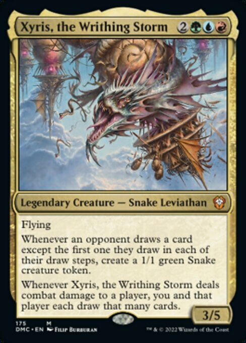Xyris, la Tempesta Serpeggiante Card Front