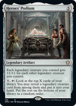 Heroes' Podium Card Front