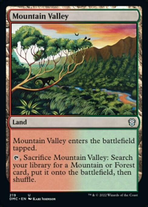 Mountain Valley Card Front