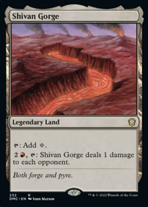 Shivan Gorge Card Front