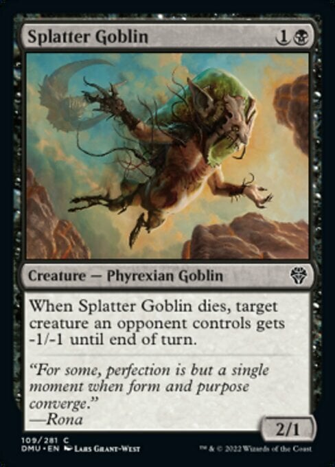 Splatter Goblin Card Front