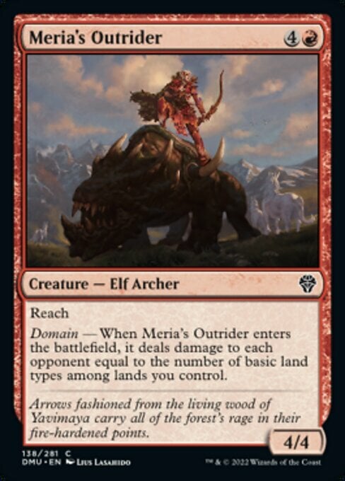 Meria's Outrider Card Front