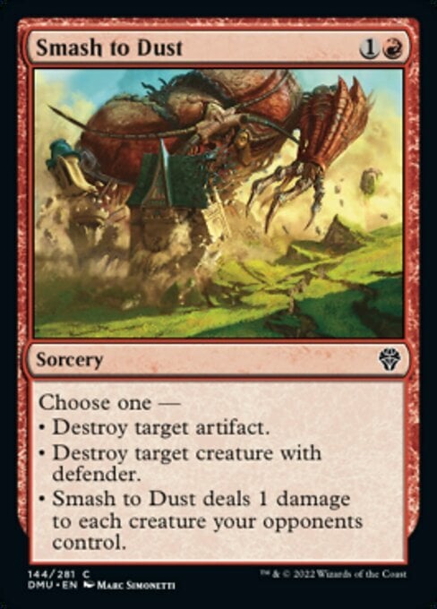 Smash to Dust Card Front