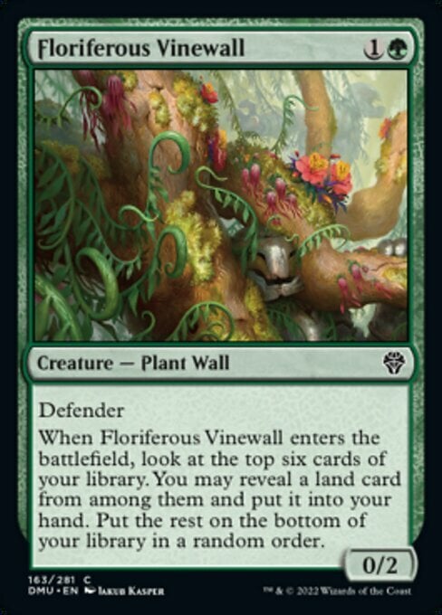 Floriferous Vinewall Card Front