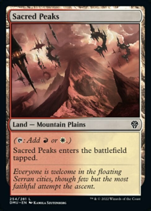 Sacred Peaks Card Front
