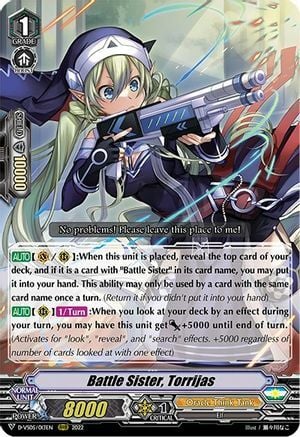 Battle Sister, Torrijas Card Front