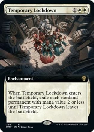 Temporary Lockdown Card Front