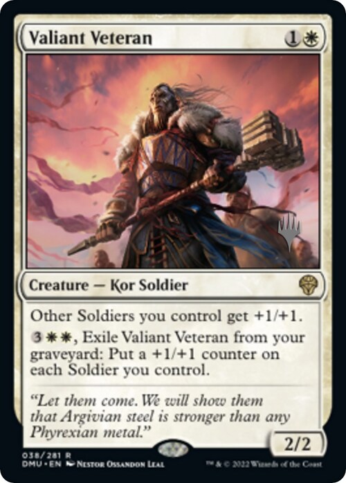 Valiant Veteran Card Front