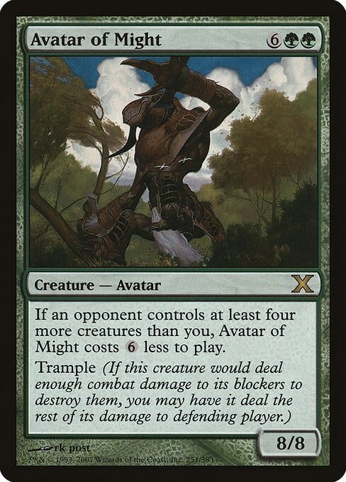 Avatar of Might Card Front