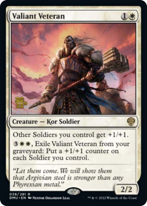 Valiant Veteran Card Front