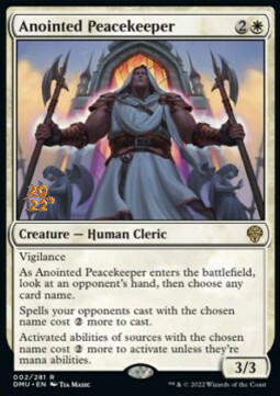 Anointed Peacekeeper Card Front